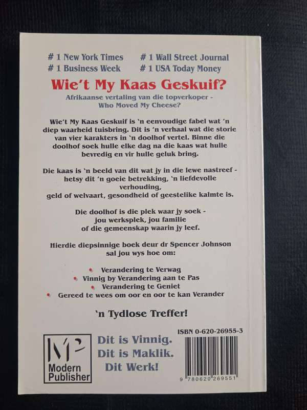 Wie't My Kaas Geskuif by Dr Spencer Johnson