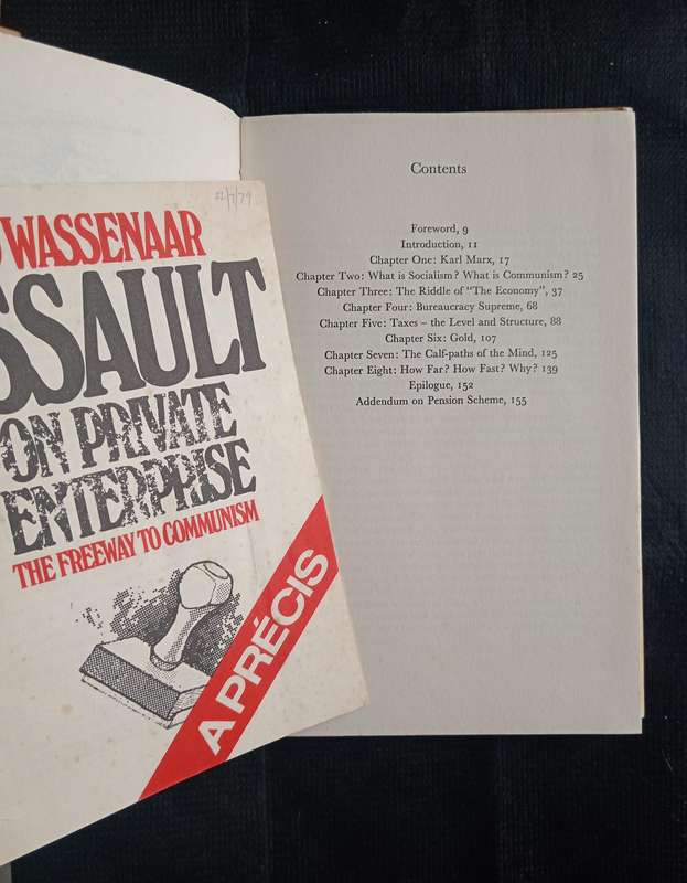 Assault on Private Enterprise The Freeway to Communism by A D Wassenaar