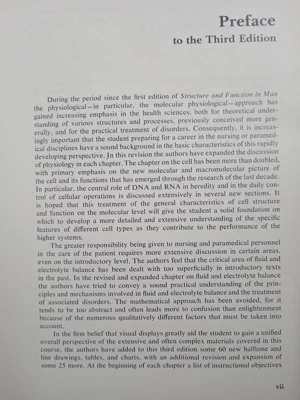Structure and Function in Man by Stanley W Jacob & Clarice Ashworth Francone