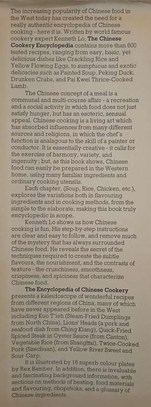 The Chinese Cookery Encyclopedia by Kenneth Lo