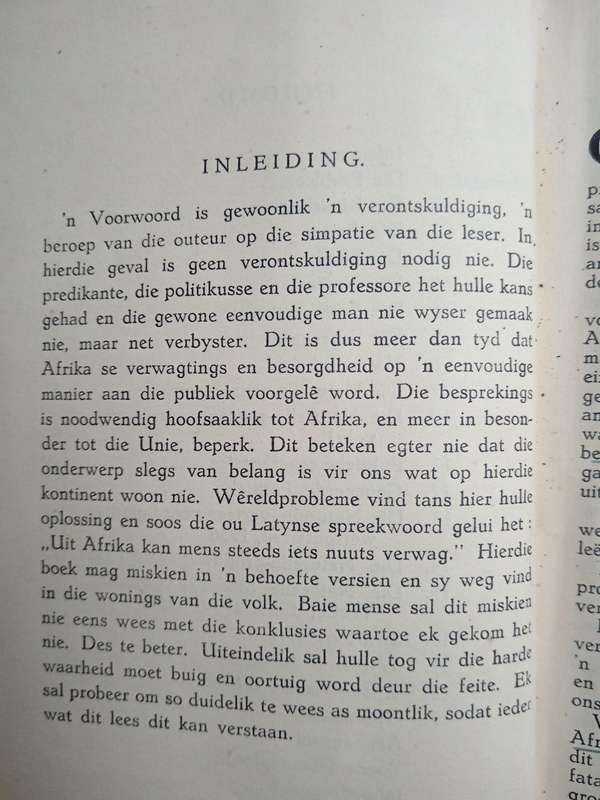 Afrika Se Gevaar Die Kleurlingprobleem by H R Abercrombie