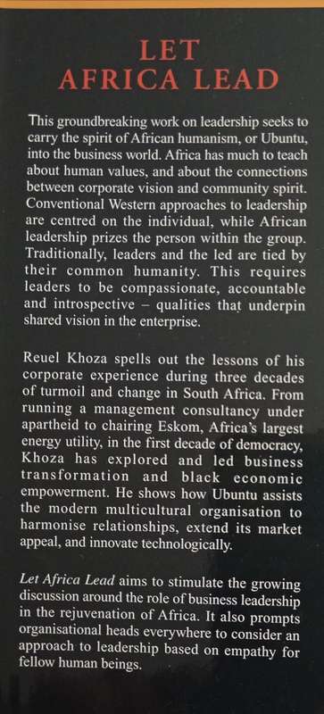 Let Africa Lead by Reuel J Khoza Foreword by Nelson Mandela
