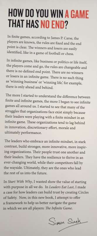 The Infinite Game by Simon Sinek