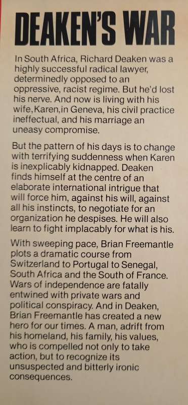 Deaken's War by Brian Freemantle