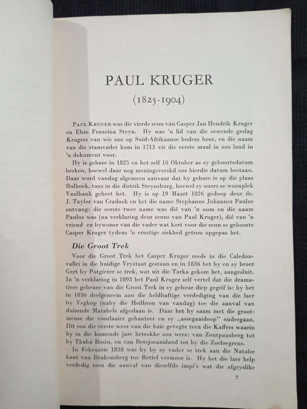 Die Krugerhuis Pretoria Compiled by Dr W J De Kock
