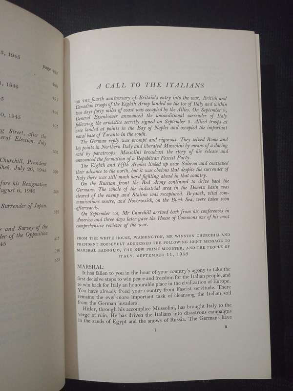 The War Speeches of The RT Hon Winston S Churchill Vol III Compiled by Charles Eade