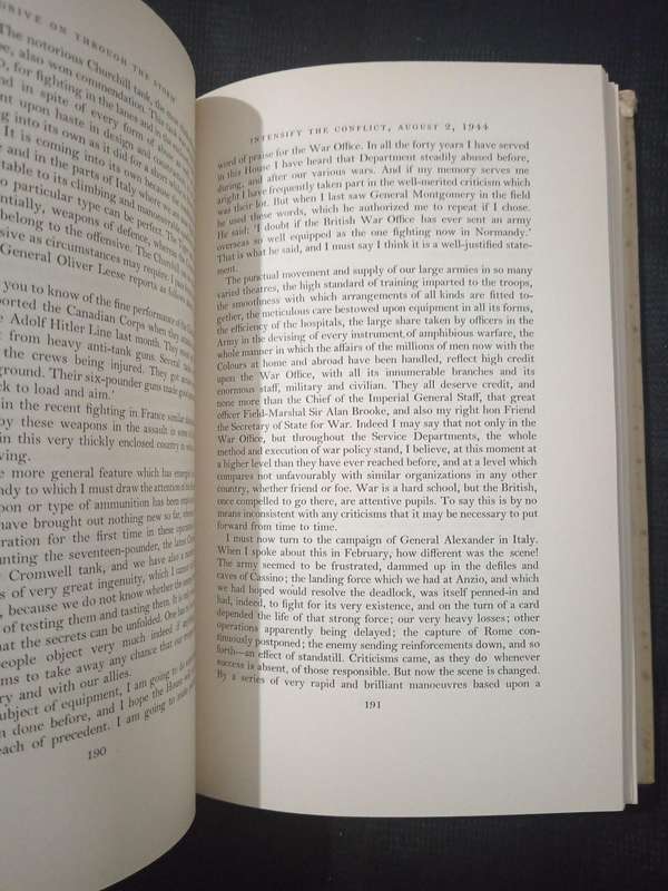 The War Speeches of The RT Hon Winston S Churchill Vol III Compiled by Charles Eade