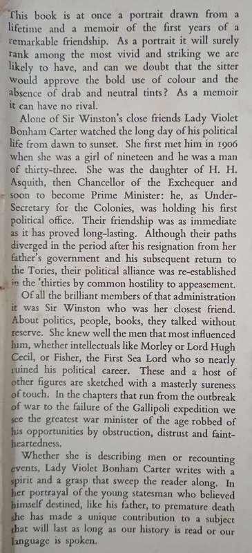 Winston Churchill as I Knew Him by Violet Bonham Carter