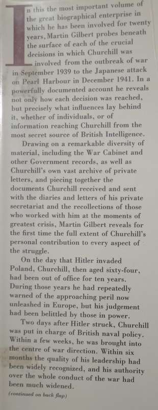 Finest Hour Winston Churchill 1939-1944 by Martin Gilbert