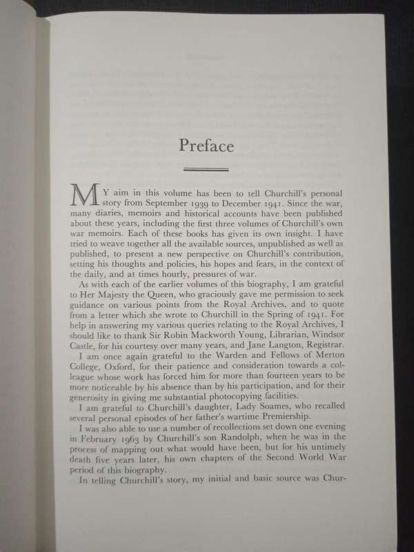Finest Hour Winston Churchill 1939-1944 by Martin Gilbert