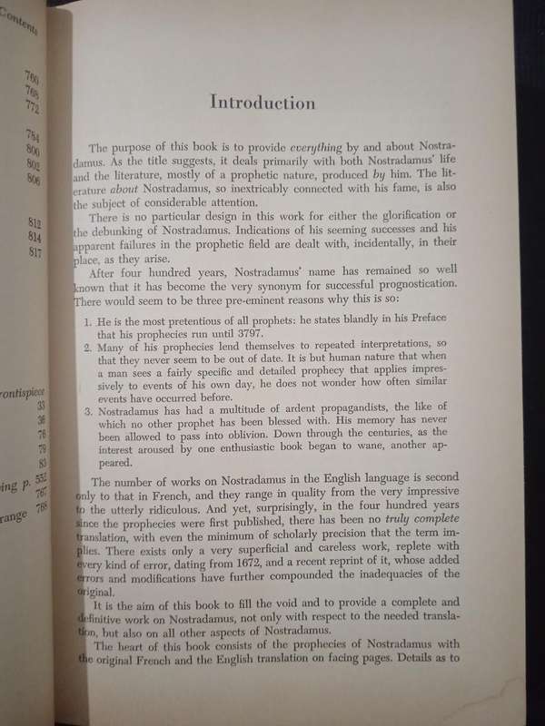 Nostradamus and His Prophecies by Edgar Leoni