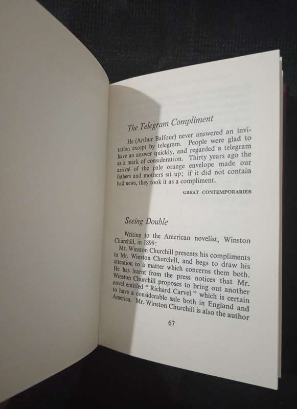 Winston Churchill His Wit and Wisdom with an Introduction by Jack House