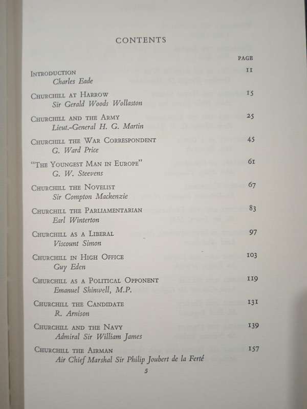 Churchill By His Contemporaries Edited by Charles Eade