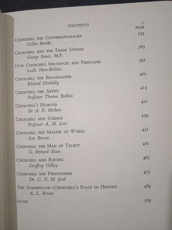 Churchill By His Contemporaries Edited by Charles Eade