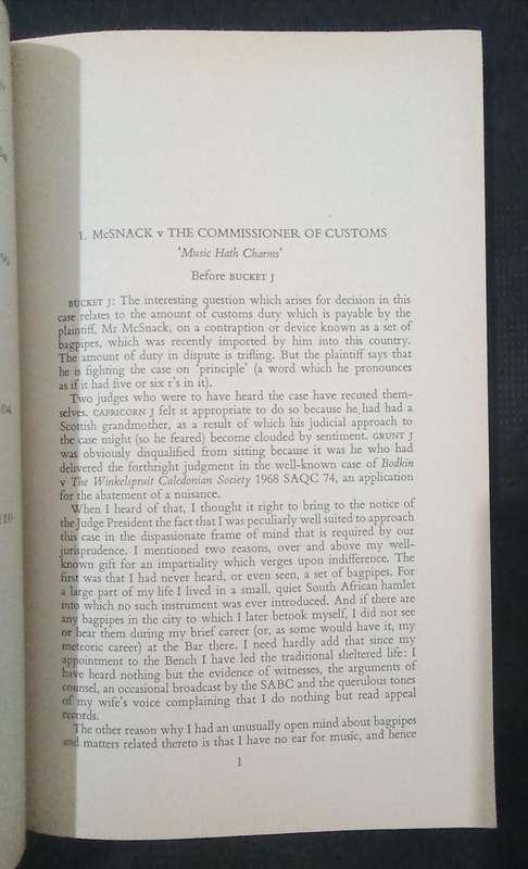 22 Quaint Cases in the South African Law by George Colman