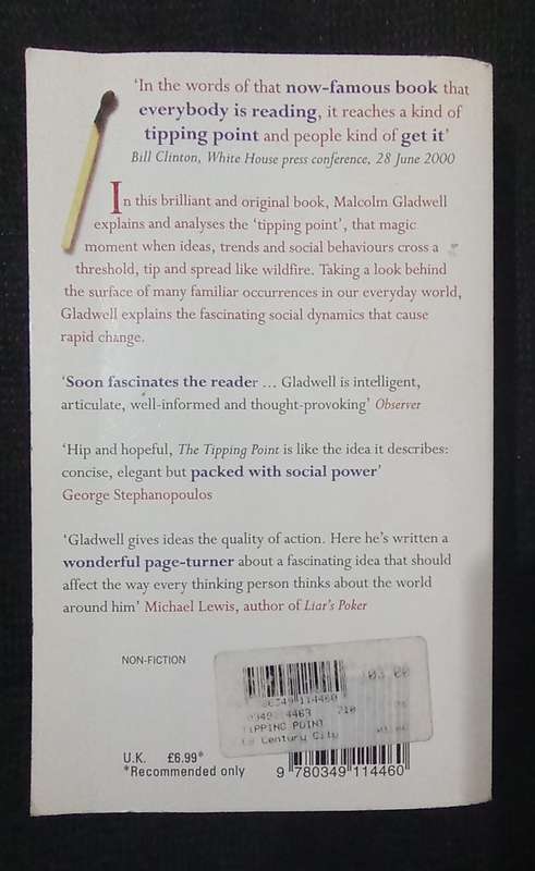 The Tipping Point by Malcolm Gladwell