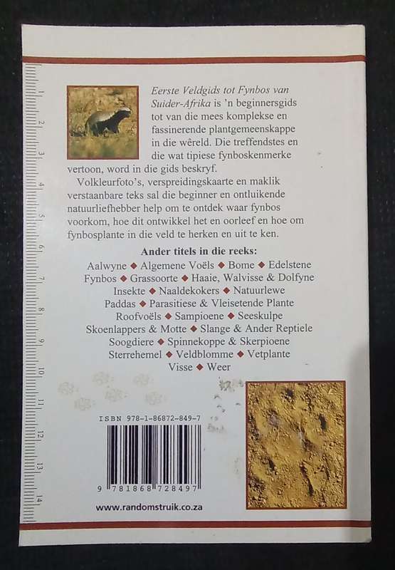 Eerste Veldgids tot Spore in die Veld in Suider-Afrika by Louis Liebenberg