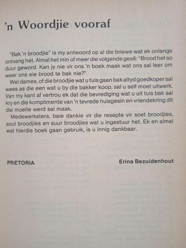 Bak ń Broodjie by Erina Bezuidenhout