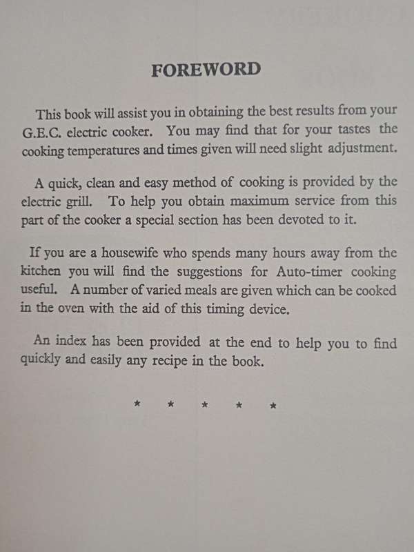 G E C Cookery Book Compiled & Edited by Margaret Leader