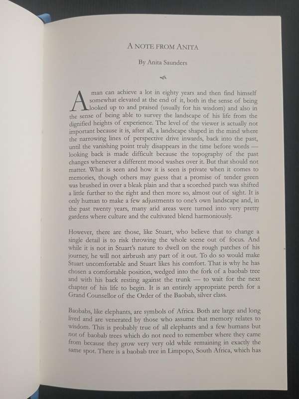 Under The Baobab Essays to Honour Stuart Saunders on his Eightieth Birthday