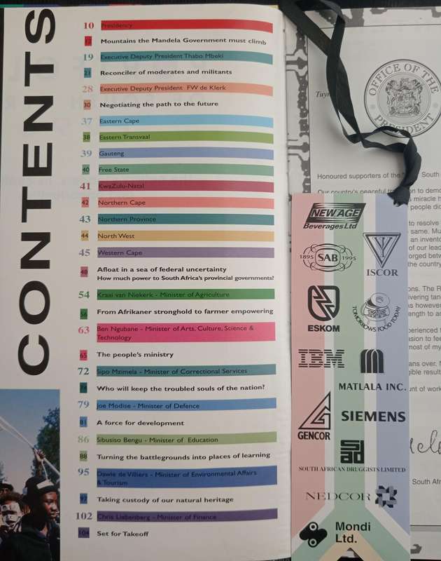 Portfolio of South Africa 1995