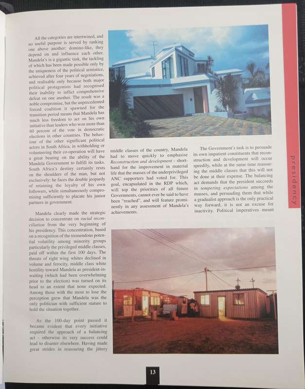 Portfolio of South Africa 1995