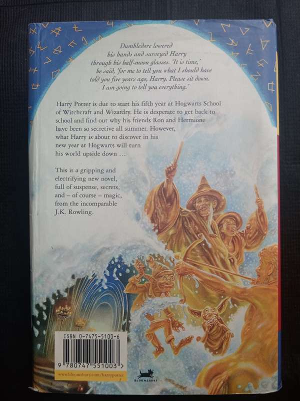 Harry Potter and the Order of the Phoenix by J L Rowling