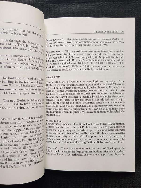 Eastern Transvaal Travel Guide by Rita Van Dyk