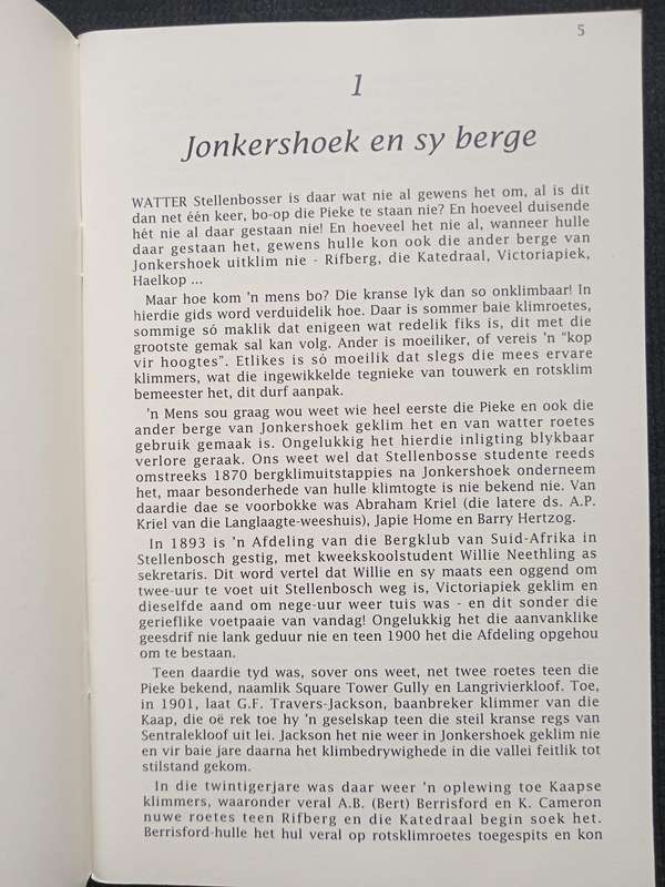 Jonkershoek en sy Berge by Ernst Lotz