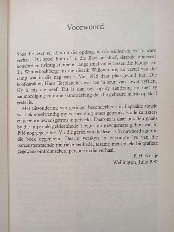 Die Wildedruif Val by P H Nortje