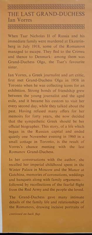 The Last Grand-Duchess by Ian Vorres