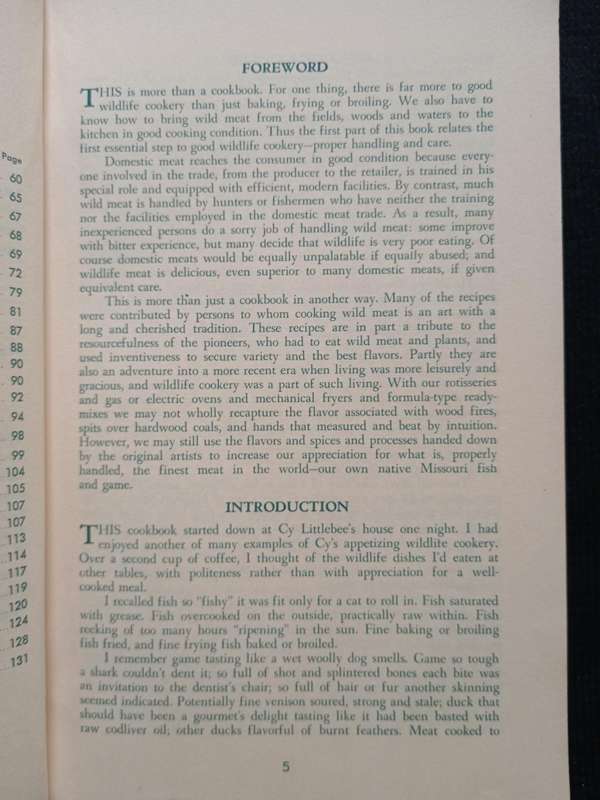 Cy Littlebee's Guide to Cooking Fish & Game Compiled by Werner O Nagel