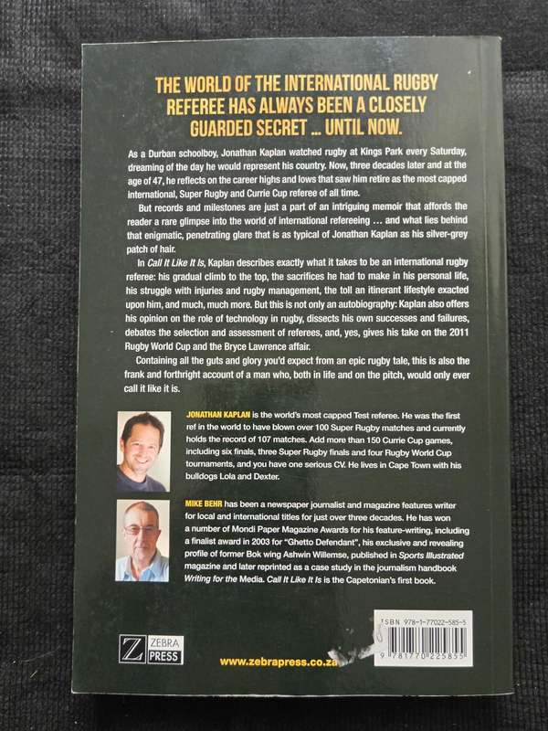 Call It Like It Is The Jonathan Kaplan Story as told to Mike Behr