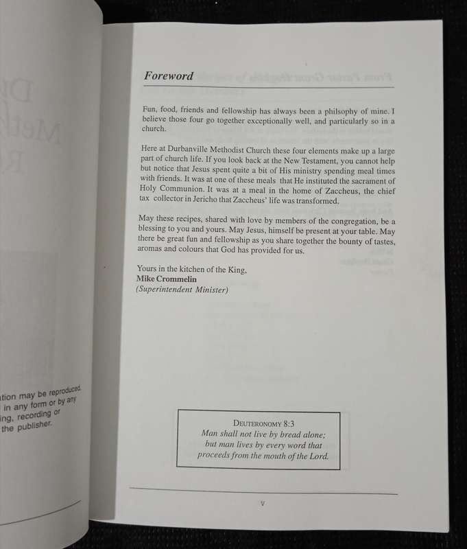 Durbanville Methodist Church Recipe Book