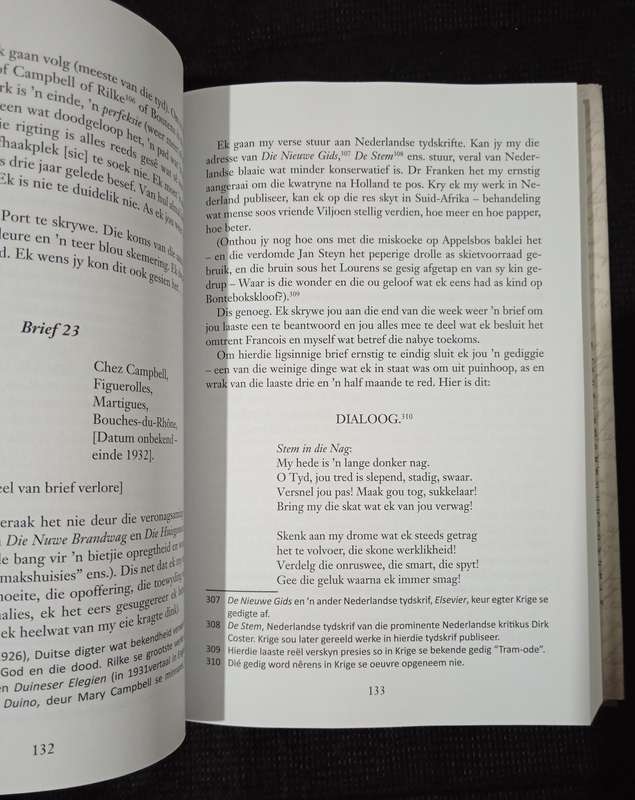 Briewe van Uys Krige uit Frankryk sn Spanje Edited by Peet van Aardt