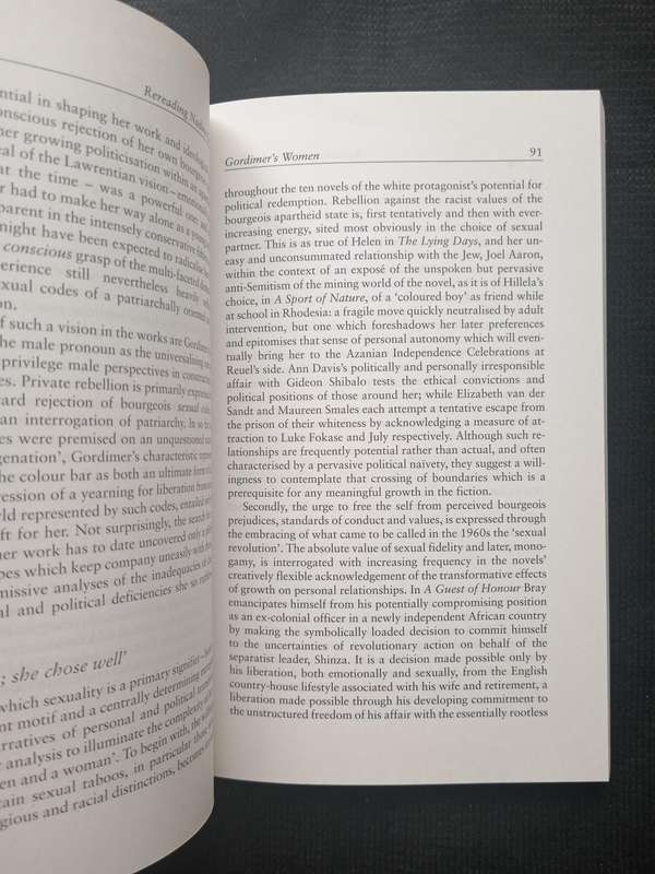 Rereading Nadine Gordimer by Kathrin Wagner