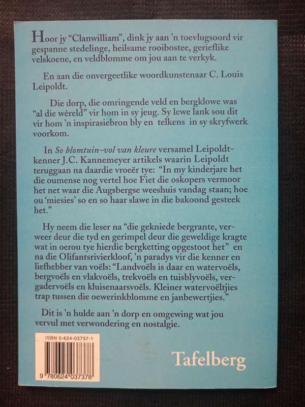 So Blomtuin-vol van Kleure Compiled by J C Kannemeyer