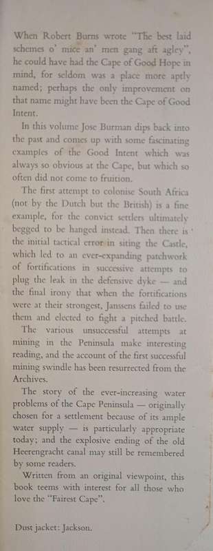 The Cape of Good Intent by Jose Burman