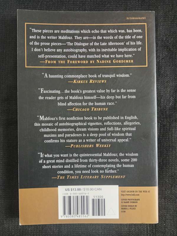 Echoes of an Autobiography by Naguib Mahfouz Translated by Denys Johnson-Davies
