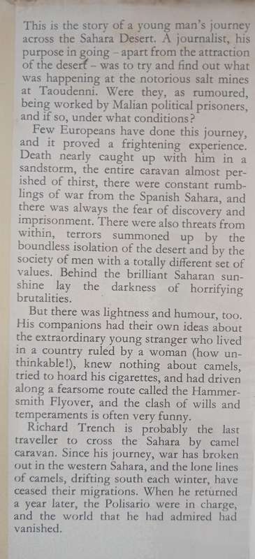 Forbidden Sands A Search in the Sahara by Richard Trench
