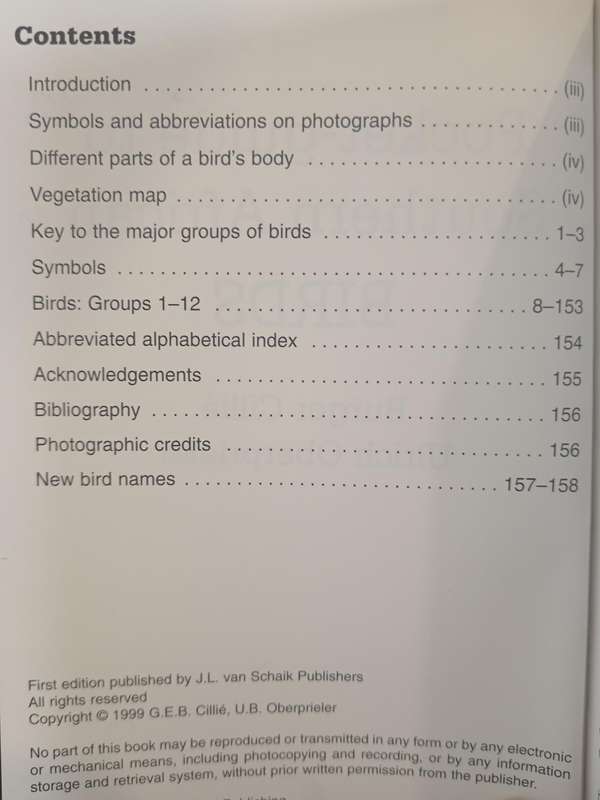Pocket-Guide to Southern African Birds by Burger Cillié & Ulrich Oberprieler