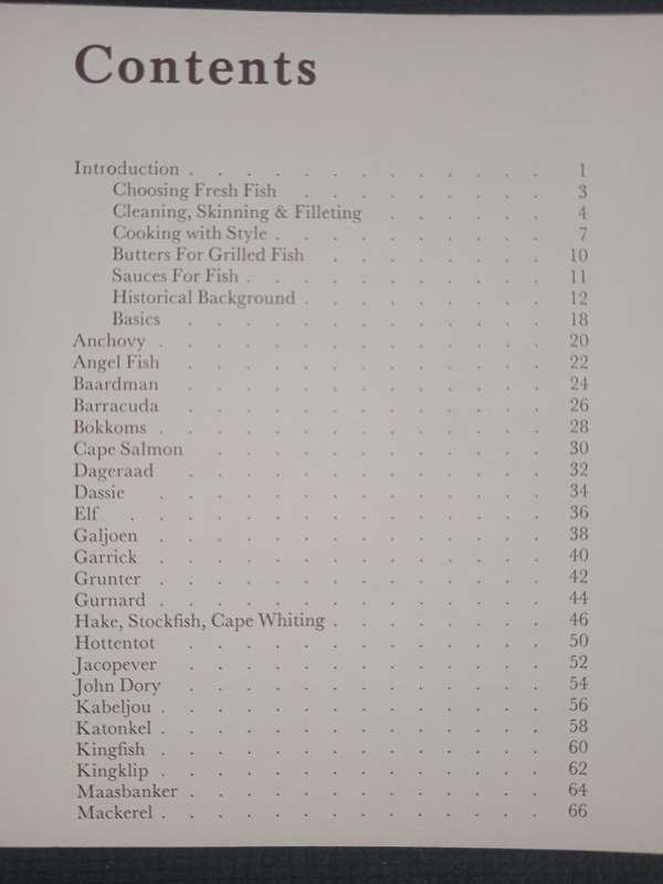 Fish Cook Book for South Africa by Sue Ross