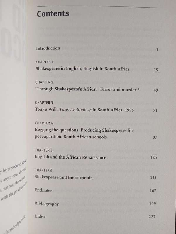 Shakespeare and The Coconuts on Post-Apartheid South African Culture by Natasha Distiller