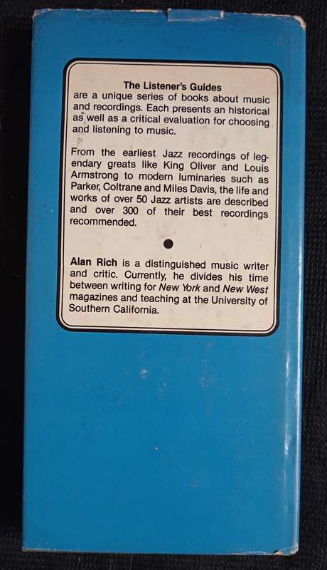 The Listener's Guide to Jazz by Alan Rich