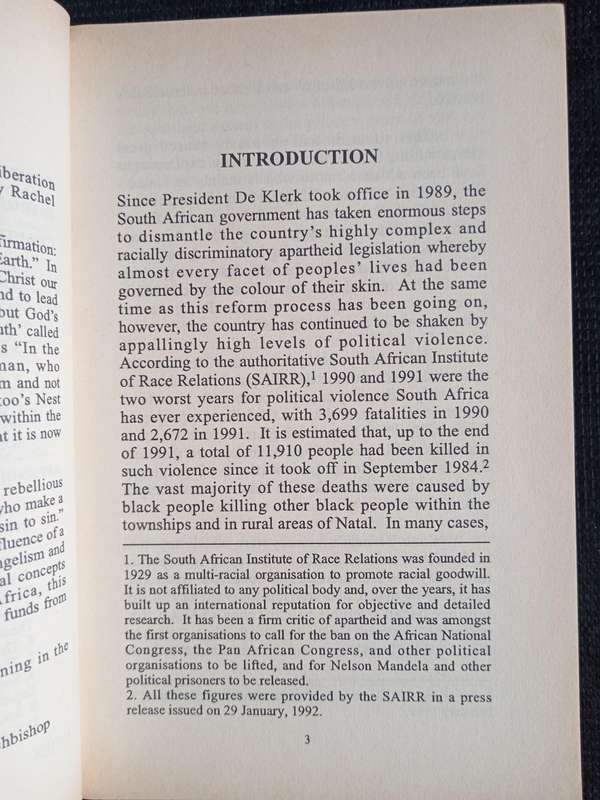 Revolution or Reconciliation? The Struggle in the Church in South Africa by Rachel Tingle