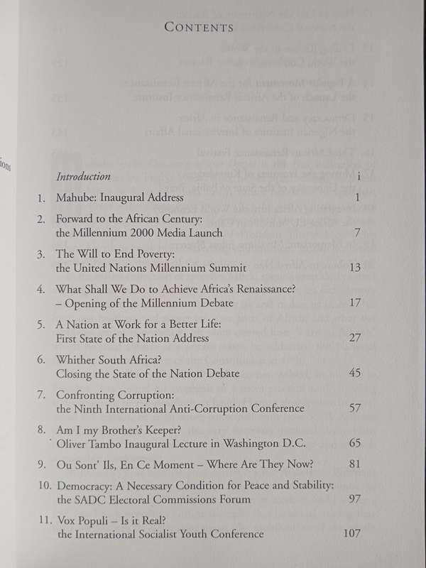 Mahube The Dawning of the Dawn by Thabo Mbeki