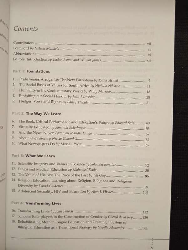 Spirit of the Nation Edited by Kader Asmal & Wilmot James