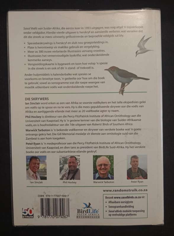 SASOL Voëls van Suider-Afrika by Ian Sinclair, Phil Hockey, Warwick Tarboton & Peter Ryan