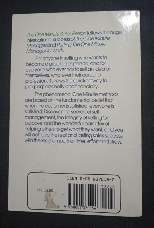 The One Minute Sales Person by Spencer Johnson & Larry Wilson