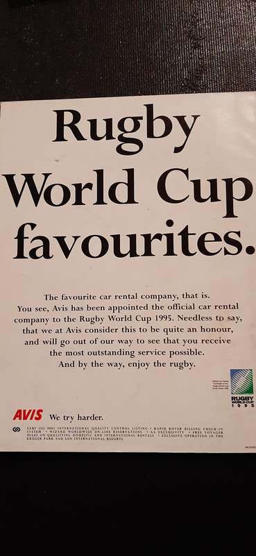 SAA Flying Springbok - Rugby World Cup 1995